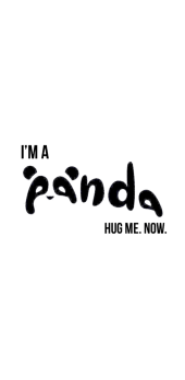 cover I’m a Panda. Hug me. Now