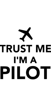 cover Trust me I’m a pilot logo Tee 