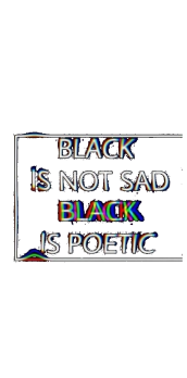 cover black is poetry 