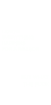 cover i know everything happens for a reason but wtf