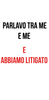 cover parlavo tra me e me e abbiamo litigato