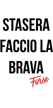 cover stasera faccio la brava forse