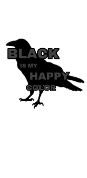 cover black is my happy color 