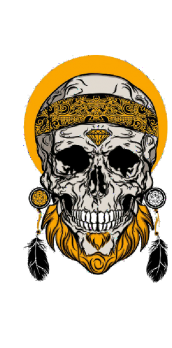 cover skull indian