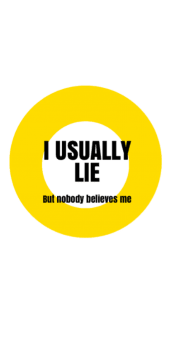 cover I USUALLY LIE • Fake Logo