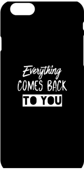 cover Everything comes back to you. - NH