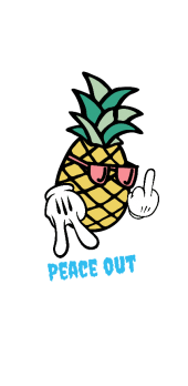 cover Peace out pineapple