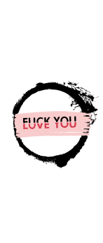 cover felpa love/fuck you