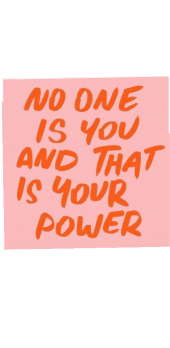 cover No one is you and this is your power