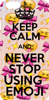 cover keep calm and never stop using emoji