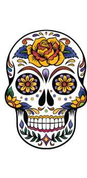 cover #diadelosmuertos#Teschiomessicano#Skull