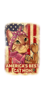 cover Racestyle 'America's best Cat Mom' 