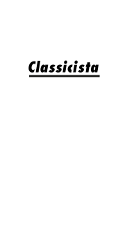 cover Classicista