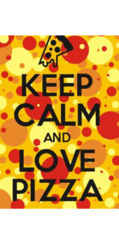 cover Keep Calm And Love Pizza