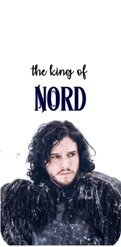 cover Jon Snow 'the king of nord'