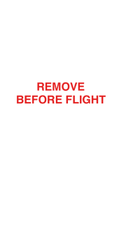 cover remove before flight
