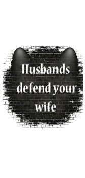 cover husbands defend your wife t-shirt