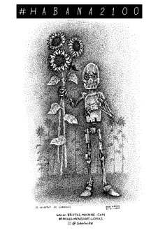 maglietta Il venditore di girasoli. Cuba