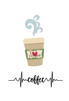 maglietta Coffee