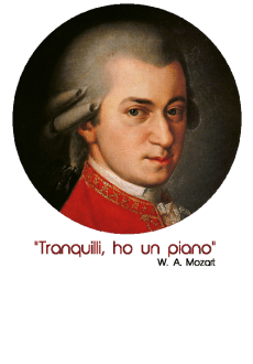 maglietta 'Tranquilli, ho un piano' | W. A. Mozart