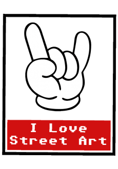 maglietta I Love Street Art