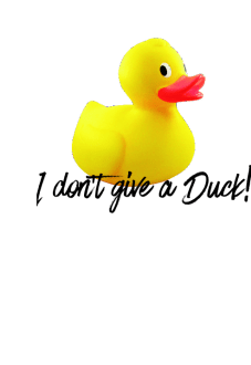 maglietta I don't give a Duck 