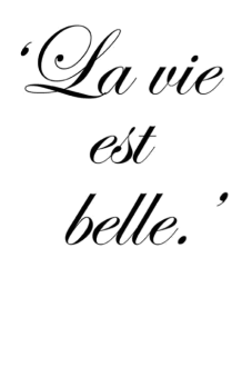 maglietta La vie est belle