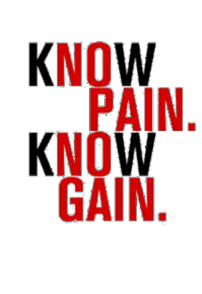 maglietta KNOW PAIN KNOW GAIN