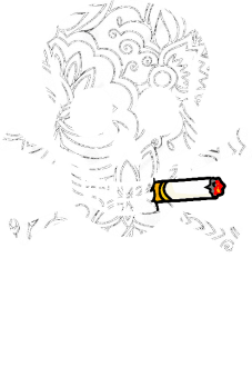 maglietta smoky skull