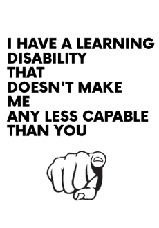 maglietta LEARNING DISABILITY CAPABILITY 