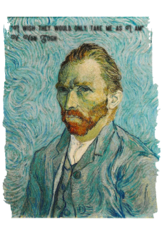 maglietta #BeArt Vincent Van Gogh autoportrait