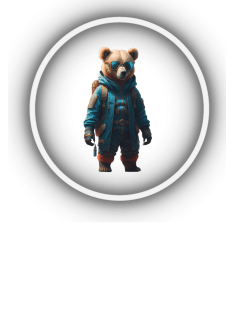 maglietta Futuristic Bear