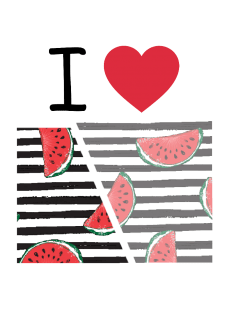 maglietta I Love Watermelon