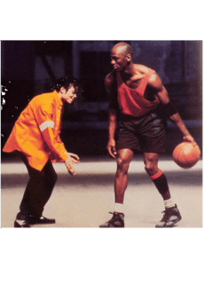 maglietta Michael Jackson and Michael Jordan Jam