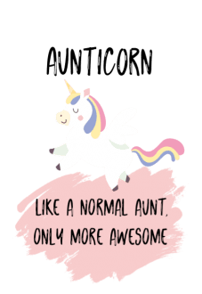 maglietta Aunticorn