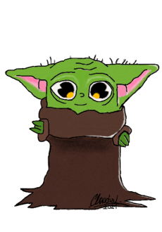 maglietta baby yoda