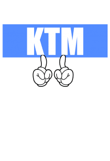 maglietta LogoKTM  blu
