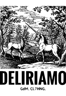 maglietta Cervo e Unicorno loves Deliriamo