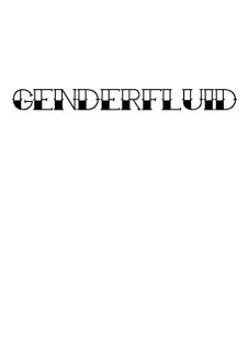 maglietta GENDERFLUID