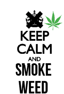 maglietta keep calm and smoke weed