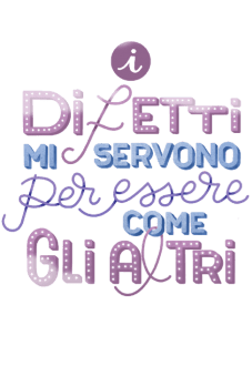 maglietta Italian Lettering | I Difetti mi servono per essere come gli altri