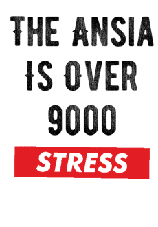maglietta Ansia over 9000