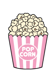 maglietta Pink pop corn