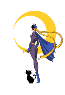 maglietta Crossover Sailor Moon Bat Girl