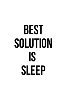 maglietta best solution is sleep