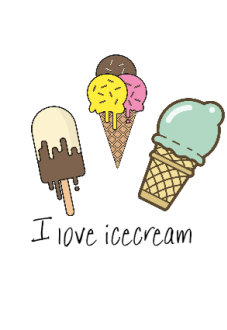maglietta Dear icecream, I love you!??