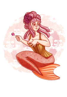 maglietta Candy mermaid
