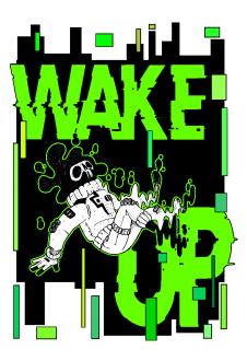 maglietta WAKE UP