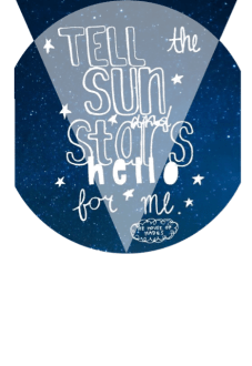 maglietta Tell the sun and stars hello for me (the house of hades)