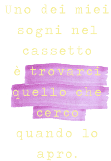 maglietta SOGNI NEL CASSETTO